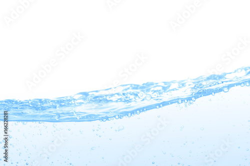 Bubble of water isolated on white background with space for copy.