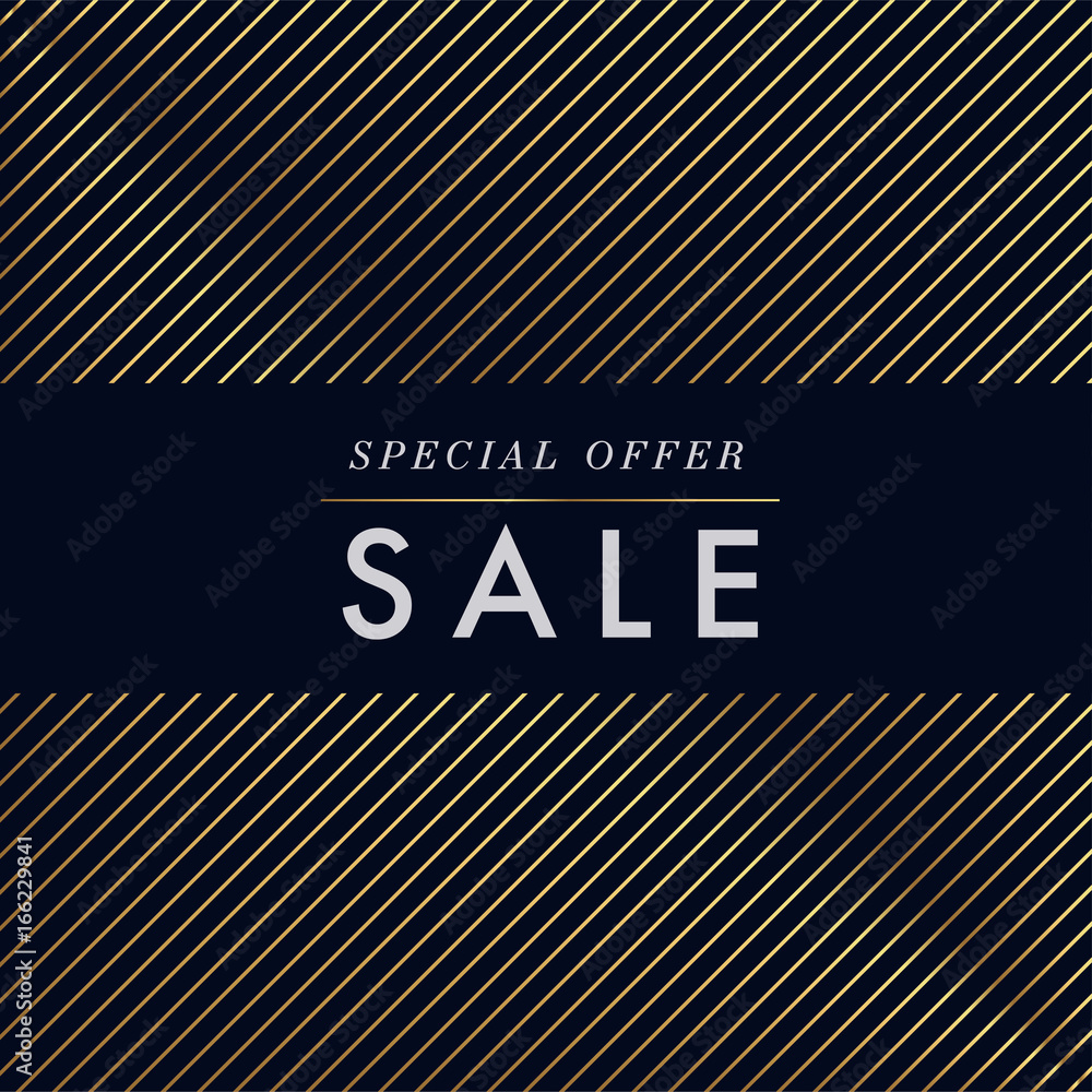 Special Offer Sale with Gold Geometric Shape Design layout for banners, wallpaper, flyers, invitation, posters, brochure, voucher discount - Vector illustration template Special Offer Sale with Gold Geometric Shape Design layout for banners, wallpaper, flyers, invitation, posters, brochure, voucher discount - Vector illustration template