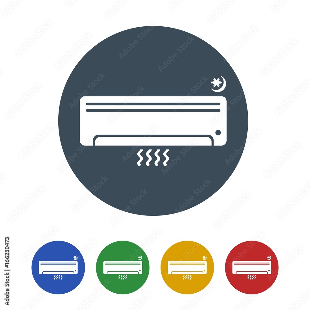 Air conditioner Icon Isolated on White Background.vector illustration icon Air conditioner Icon Isolated on White Background.vector illustration icon