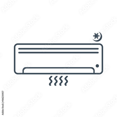 Air conditioner Icon Isolated on White Background.vector illustration icon