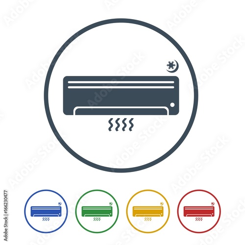 Air conditioner Icon Isolated on White Background.vector illustration icon