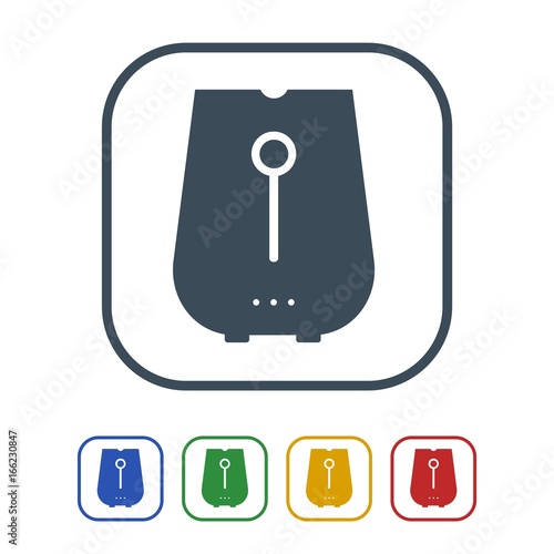 Air fryer Icon Isolated on White Background.vector illustration icon