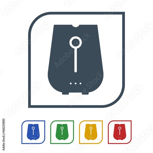 Air fryer Icon Isolated on White Background.vector illustration icon