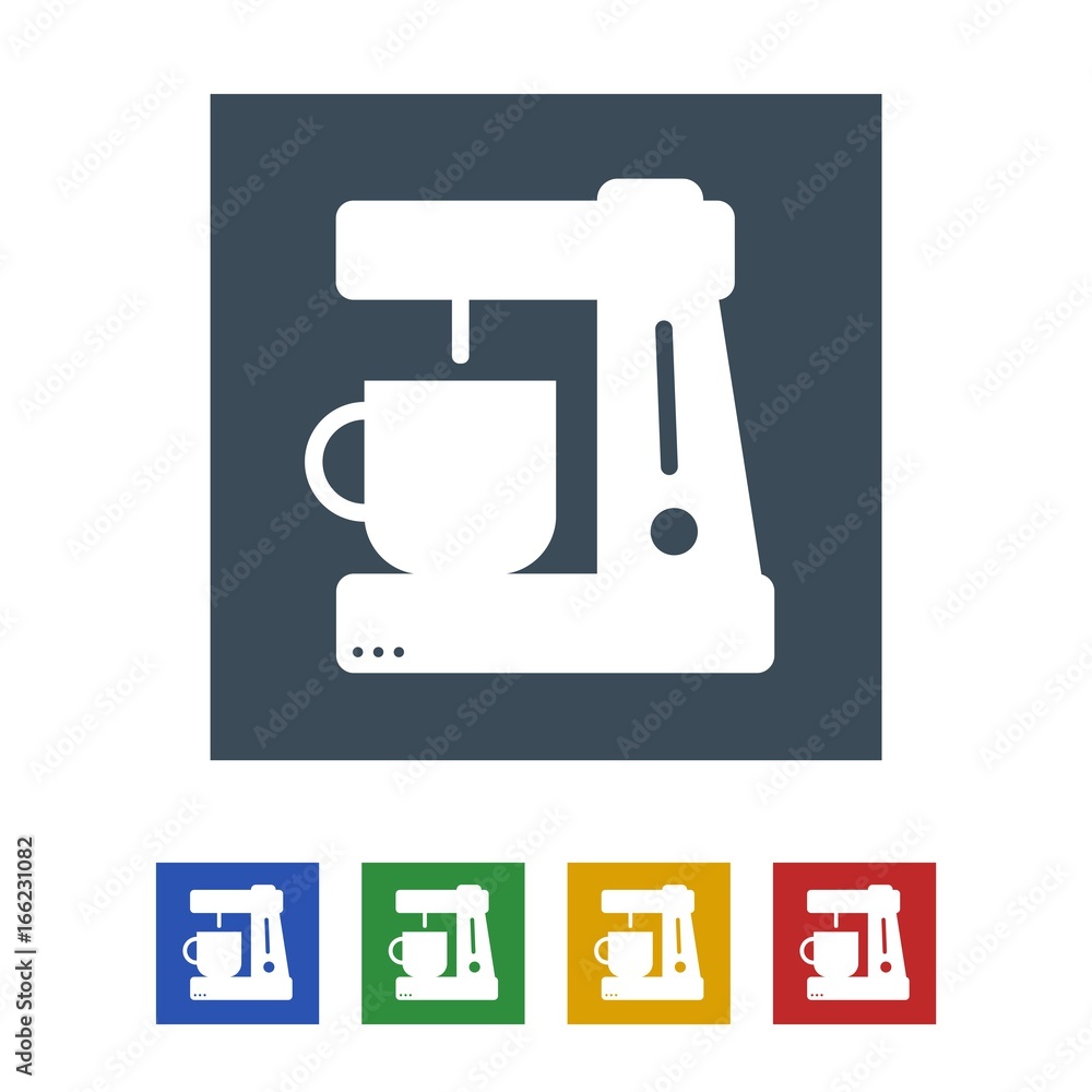 Coffee maker Icon Isolated on White Background.vector illustration icon