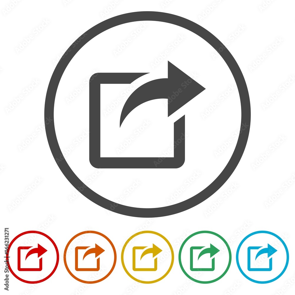 Share Icons set - Illustration Share Icons set - Illustration