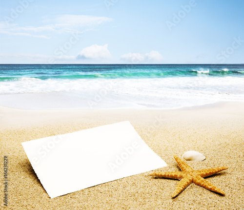 Karte im Sand