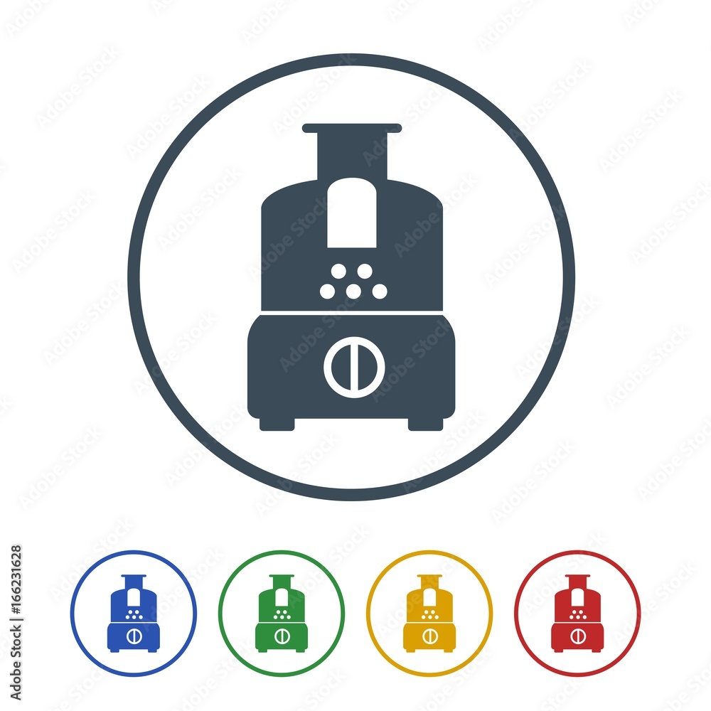 Food processor Icon Isolated on White Background.vector illustration icon Food processor Icon Isolated on White Background.vector illustration icon