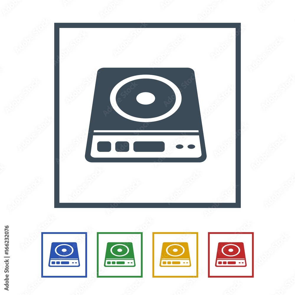 Induction cooktop Icon Isolated on White Background.vector illustration icon Induction cooktop Icon Isolated on White Background.vector illustration icon