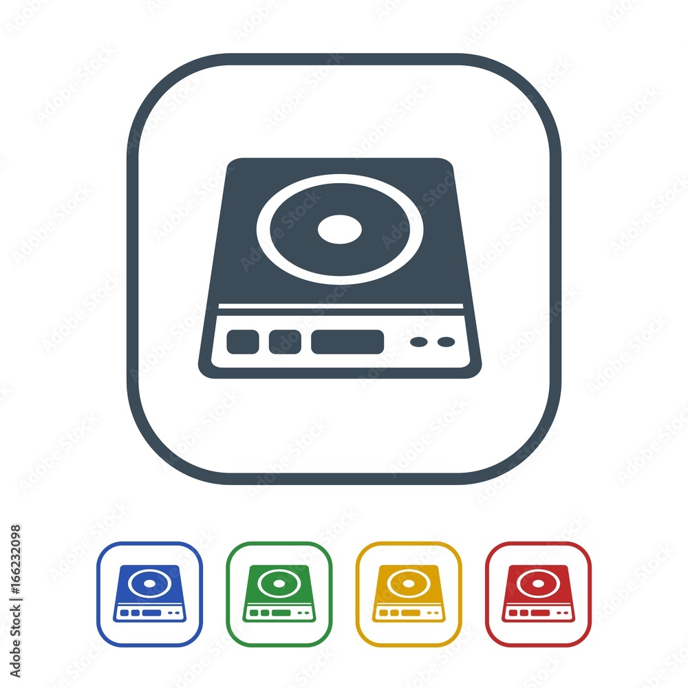 Induction cooktop Icon Isolated on White Background.vector illustration icon Induction cooktop Icon Isolated on White Background.vector illustration icon