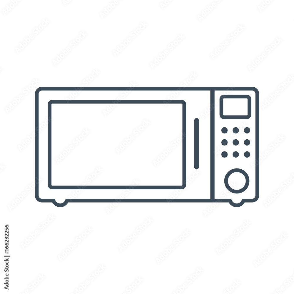 Microwave oven Icon Isolated on White Background.vector illustration icon Microwave oven Icon Isolated on White Background.vector illustration icon
