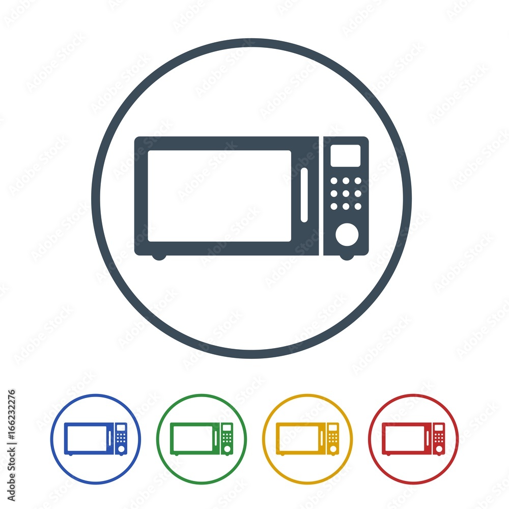 Microwave oven Icon Isolated on White Background.vector illustration icon Microwave oven Icon Isolated on White Background.vector illustration icon