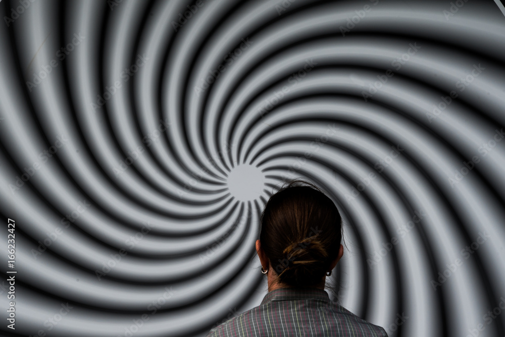 Optical Illusion in a Park of the senses