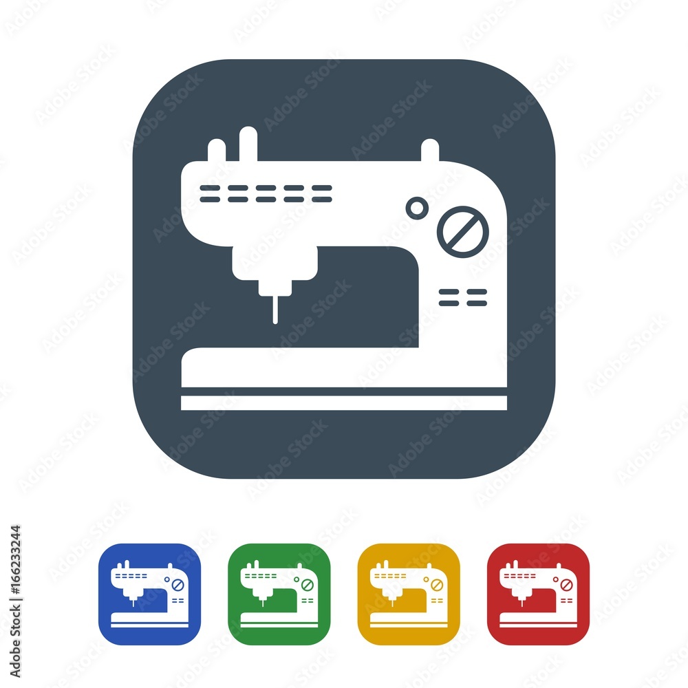 Sewing machine Icon Isolated on White Background.vector illustration icon