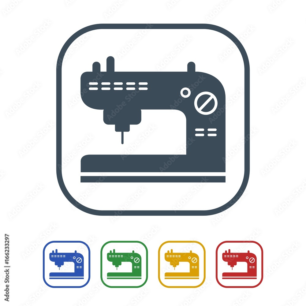 Sewing machine Icon Isolated on White Background.vector illustration icon Sewing machine Icon Isolated on White Background.vector illustration icon