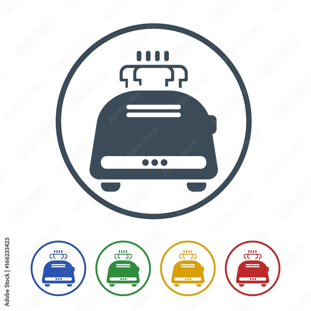 Toaster Icon Isolated on White Background.vector illustration icon Toaster Icon Isolated on White Background.vector illustration icon