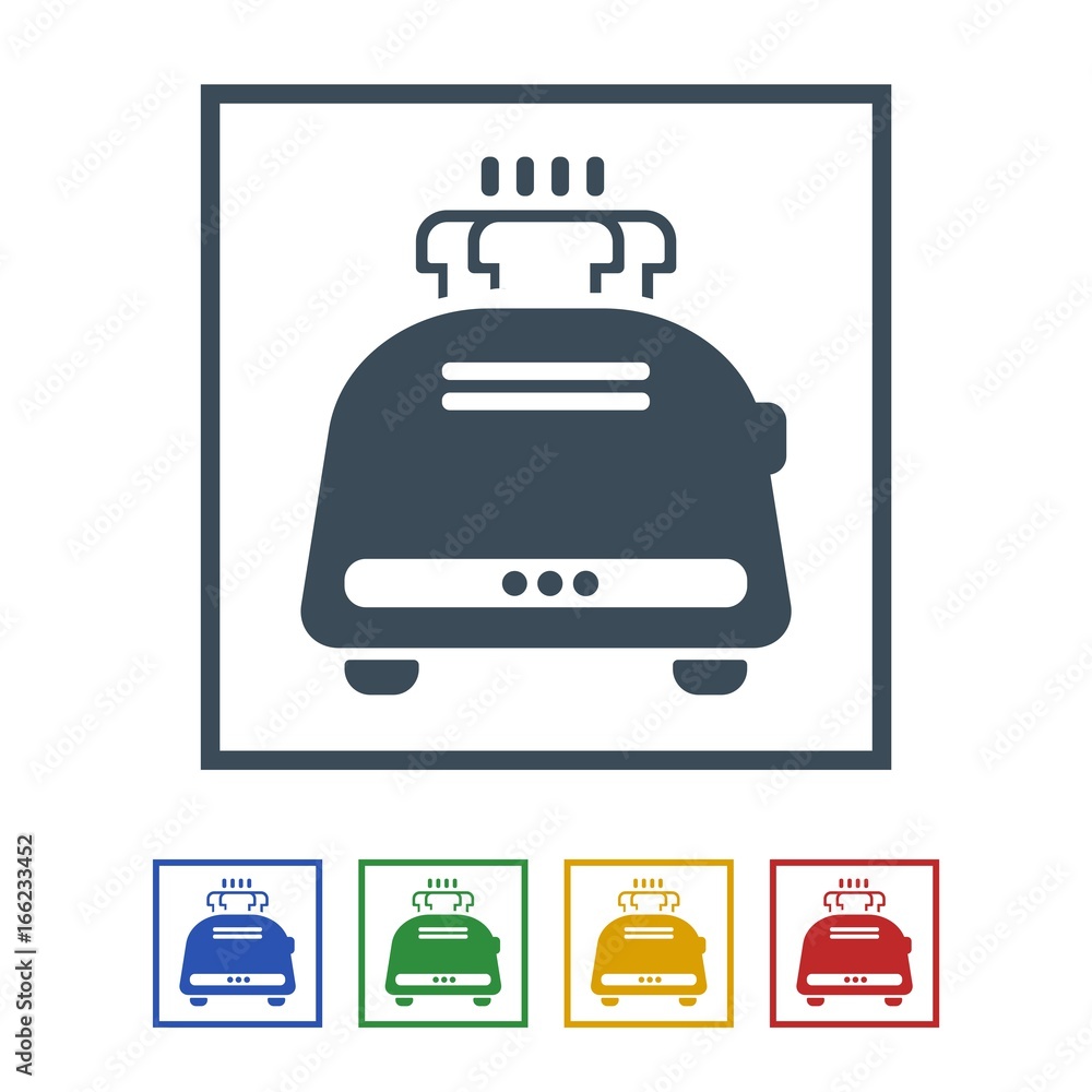Toaster Icon Isolated on White Background.vector illustration icon Toaster Icon Isolated on White Background.vector illustration icon