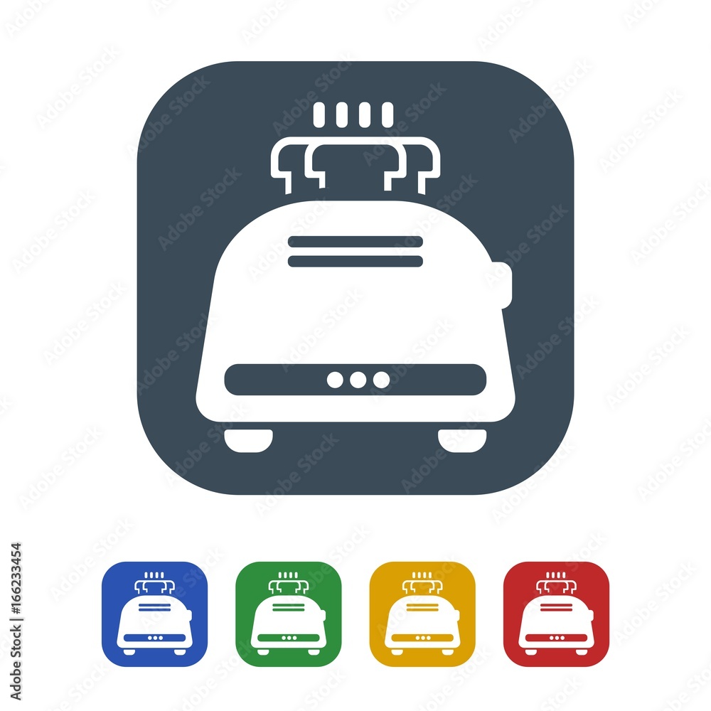 Toaster Icon Isolated on White Background.vector illustration icon Toaster Icon Isolated on White Background.vector illustration icon