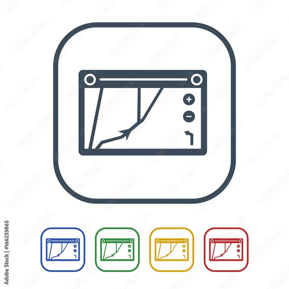 GPS navigation device Icon Isolated on White Background.vector illustration icon GPS navigation device Icon Isolated on White Background.vector illustration icon