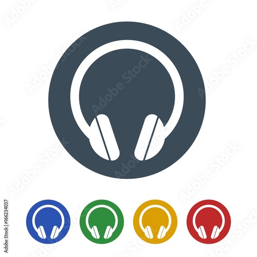 Headphone Icon Isolated on White Background.vector illustration icon