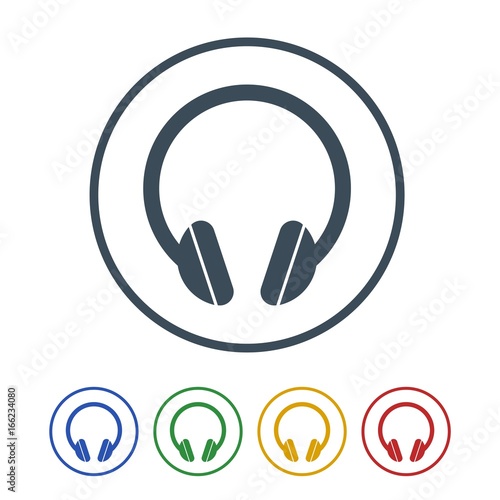 Headphone Icon Isolated on White Background.vector illustration icon