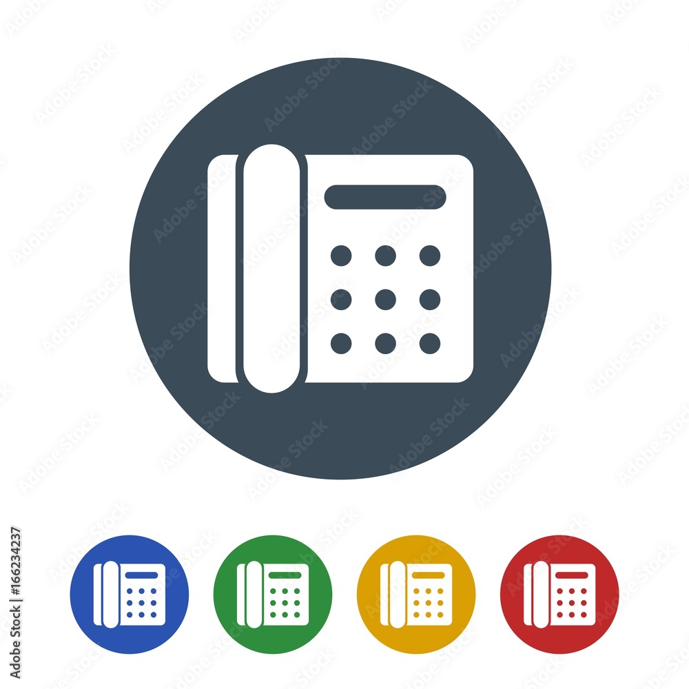 Landline phone Icon Isolated on White Background.vector illustration icon Landline phone Icon Isolated on White Background.vector illustration icon