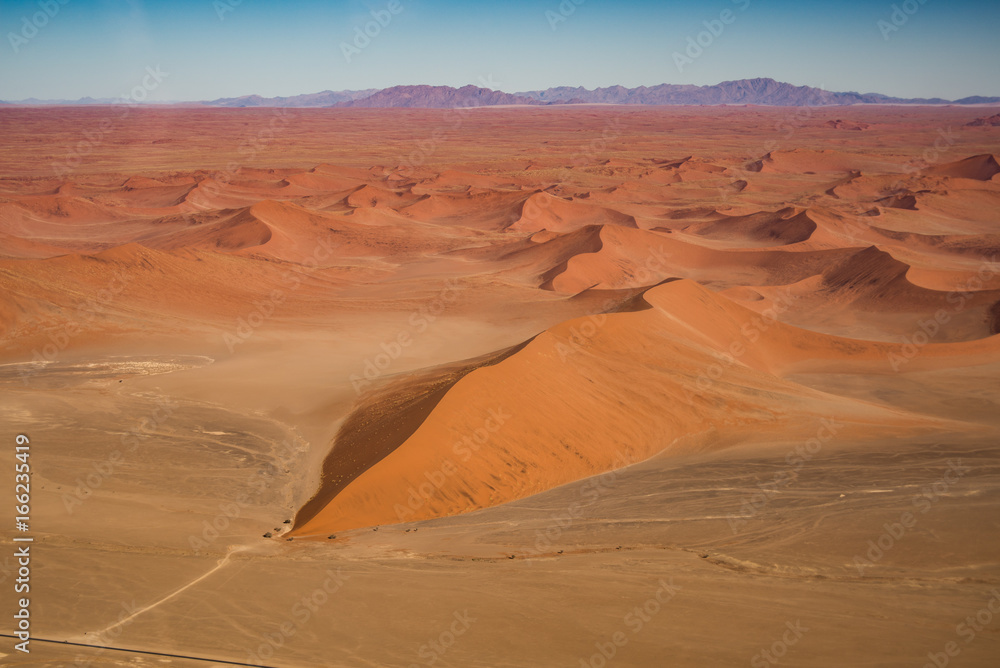 Dune 45 view from the air, Namib Naukluft national park