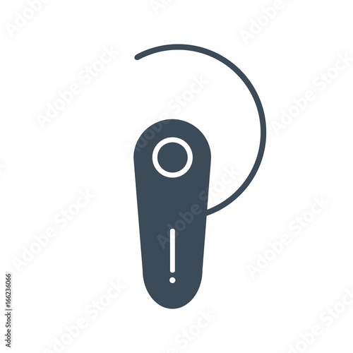 Bluetooth headset Icon Isolated on White Background.vector illustration icon