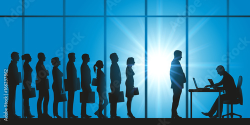 file d’attente - candidat - embauche - sélection - employeur - candidature - sélectionner