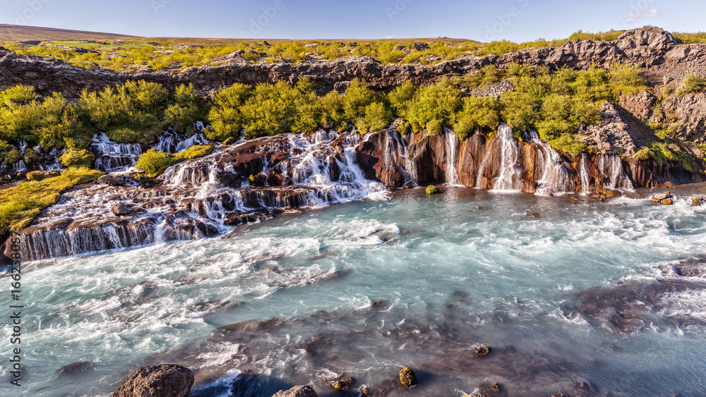Fototapeta premium Hraunfossar waterfall in Iceland