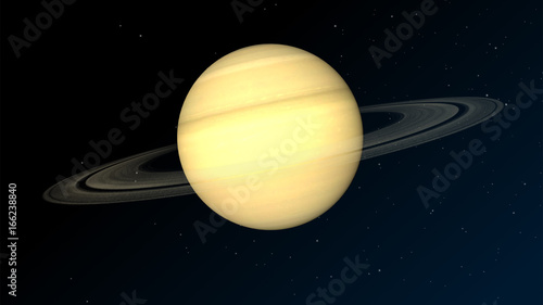 Fototapeta Naklejka Na Ścianę i Meble -  Planet Saturn, realistic 3D graphics