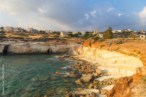 Sunset off the coast of Paphos, Cyprus