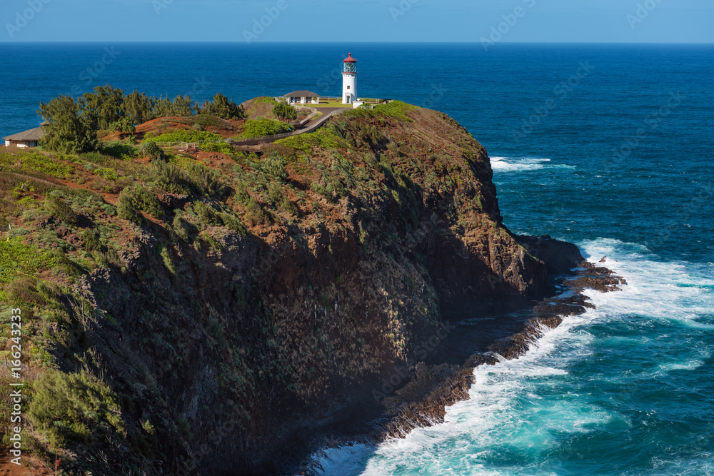 lighthouse on a cliff kauai hawaii
