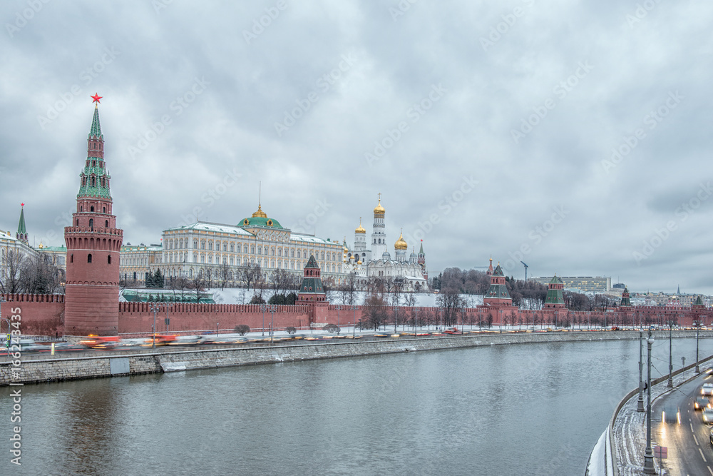 Moscow Kremlin and Moscow River in Moscow, Russia. Moscow Kremlin and Moscow River in Moscow, Russia.