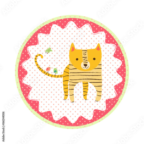 Fototapeta Naklejka Na Ścianę i Meble -  Tiger badge