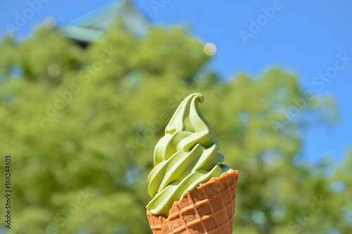 greentea ice cream photo
