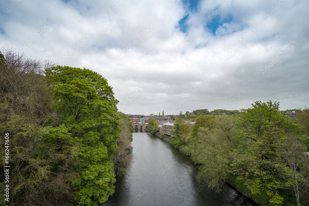 View of River Wear in Durham, United Kingdom.
