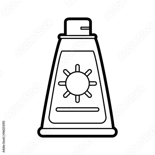 sunscreen vector illustration