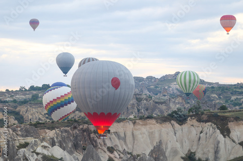 Hot Air Balloons in Cappadocia Valleys © EvrenKalinbacak