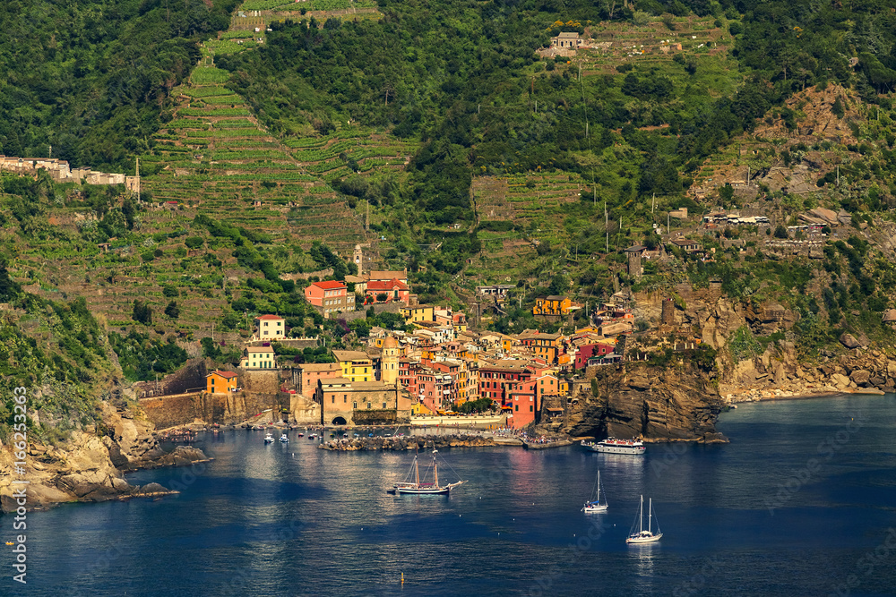 Italy. Cinque Terre (UNESCO World Heritage Site since 1997). Vernazza town (Liguria region)