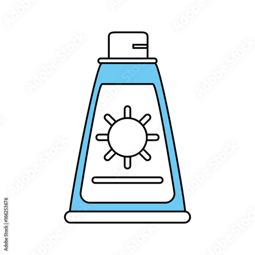 sunscreen vector illustration
