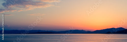 Sunrise on the islands off Marseille