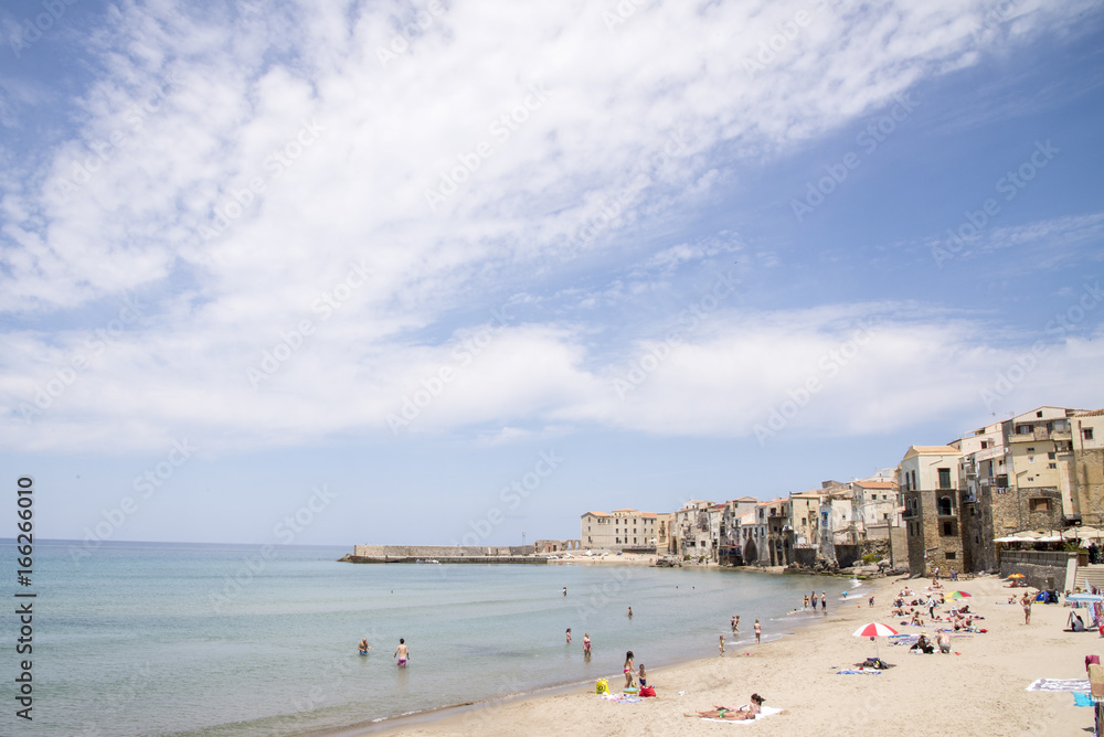 Beach in The Old Town Cefalu