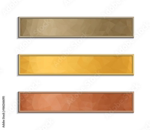 Banner with polygonal background