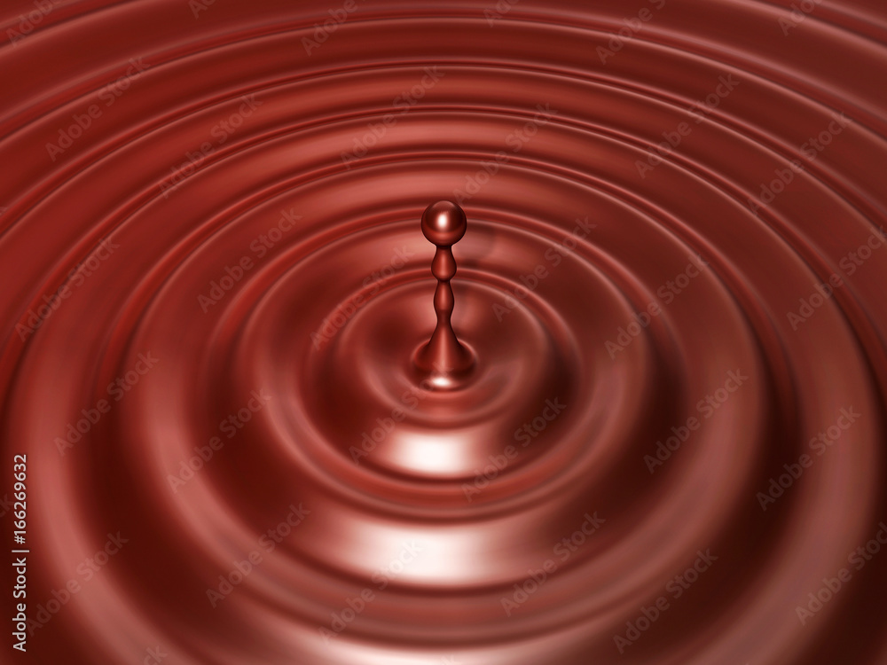 3d melting chocolate lake waving with round shape. Valentine 3D Illustration Design Series. 3d melting chocolate lake waving with round shape. Valentine 3D Illustration Design Series.