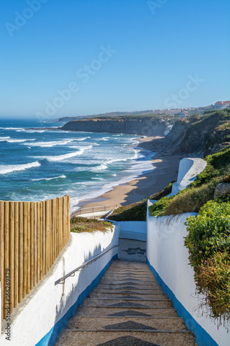 Sao Sebastiao beach in Ericeira  Portugal.