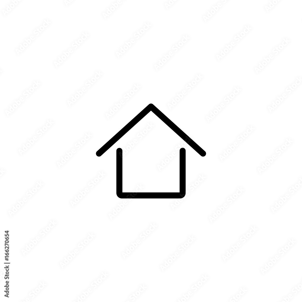 homepage home house line black icon