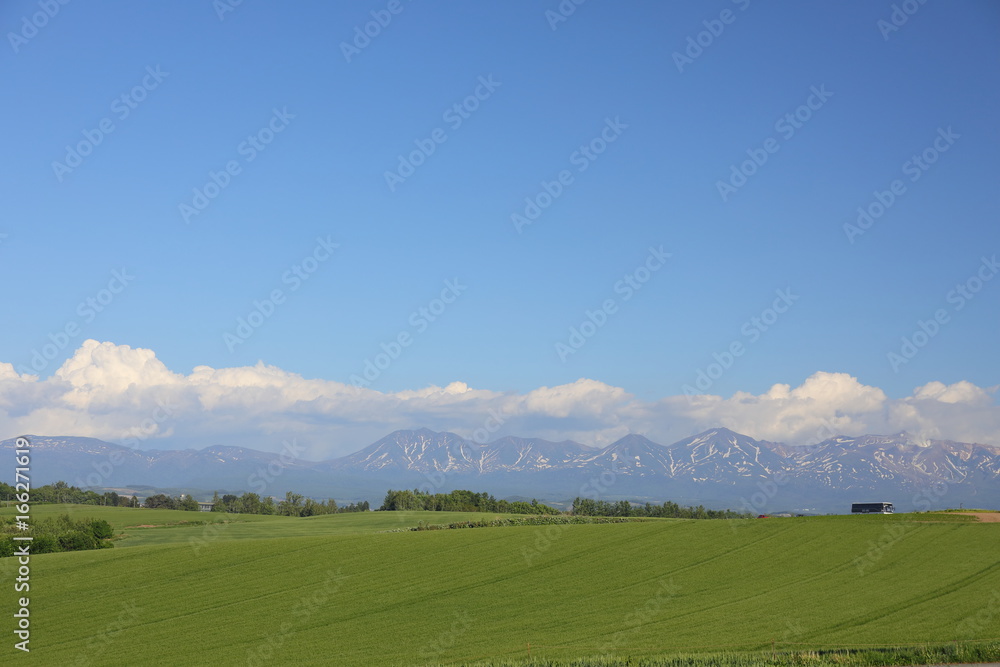 Landscape of Biei Hokkaido Japan Landscape of Biei Hokkaido Japan