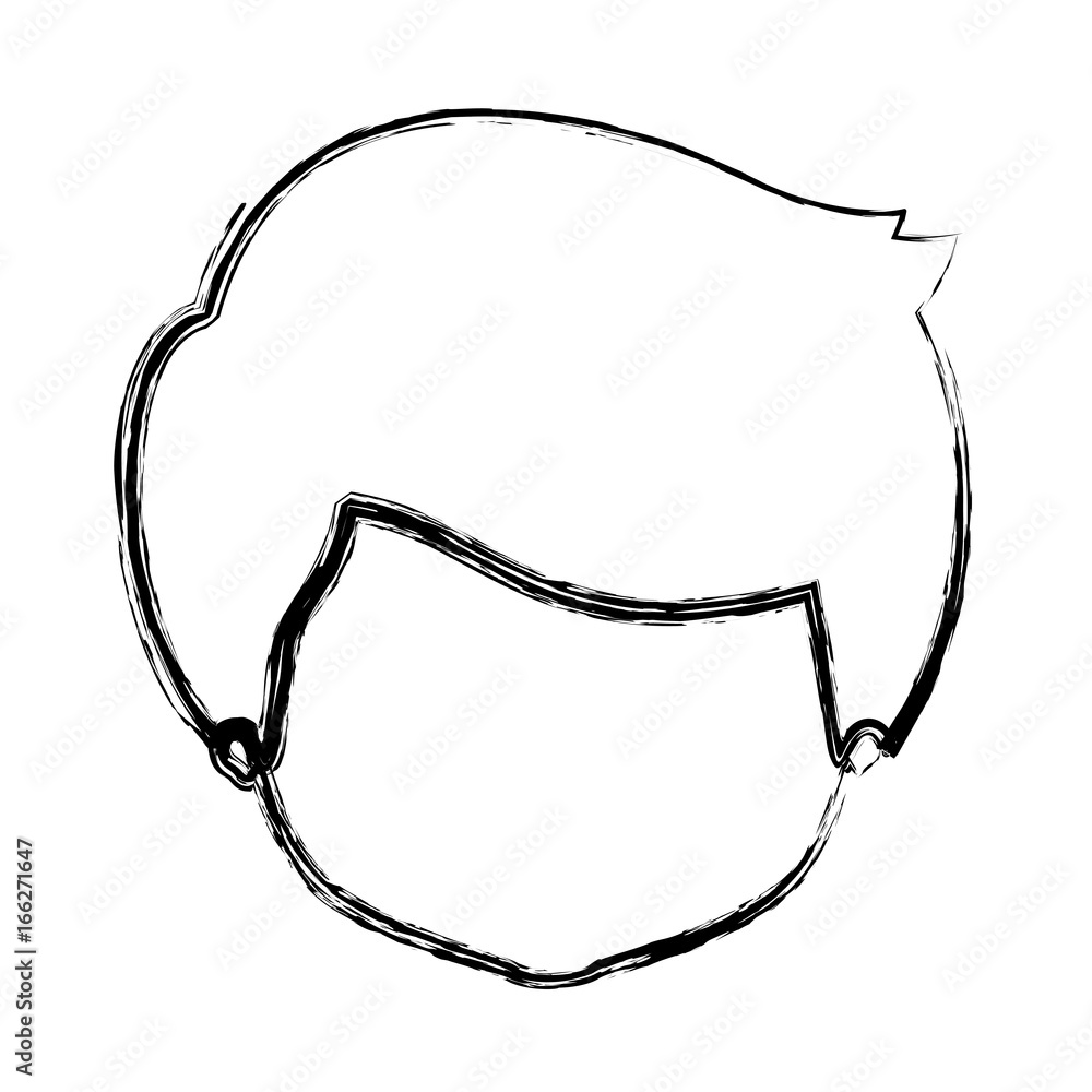 monochrome blurred silhouette of caricature faceless man with short hairstyle monochrome blurred silhouette of caricature faceless man with short hairstyle
