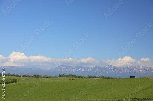 Landscape of Biei Hokkaido Japan