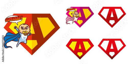 Super hero Logo Letters Superhero Alphabet